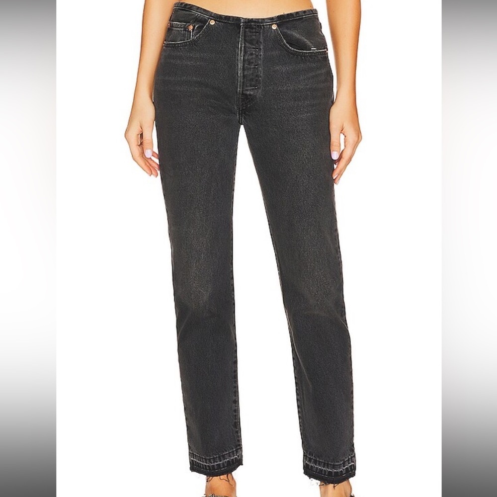 LEVI'S Black 501 Mini Waist Jeans